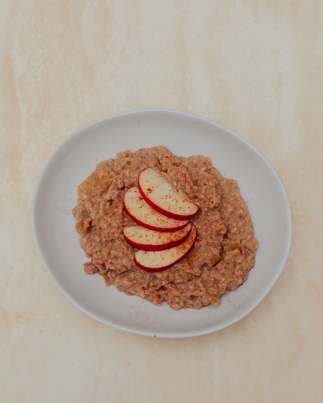Stewed Apple & Cinnamon Porridge