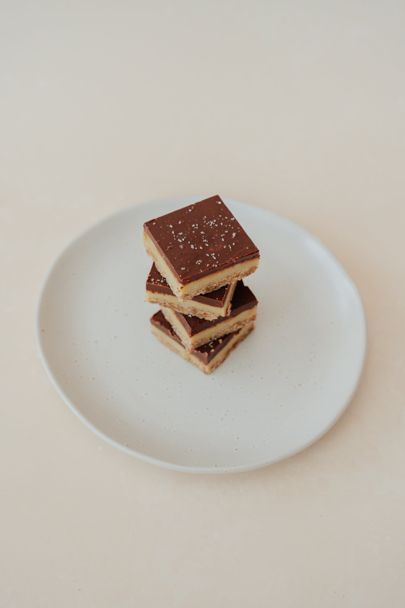 Salted Tahini Caramel Slice